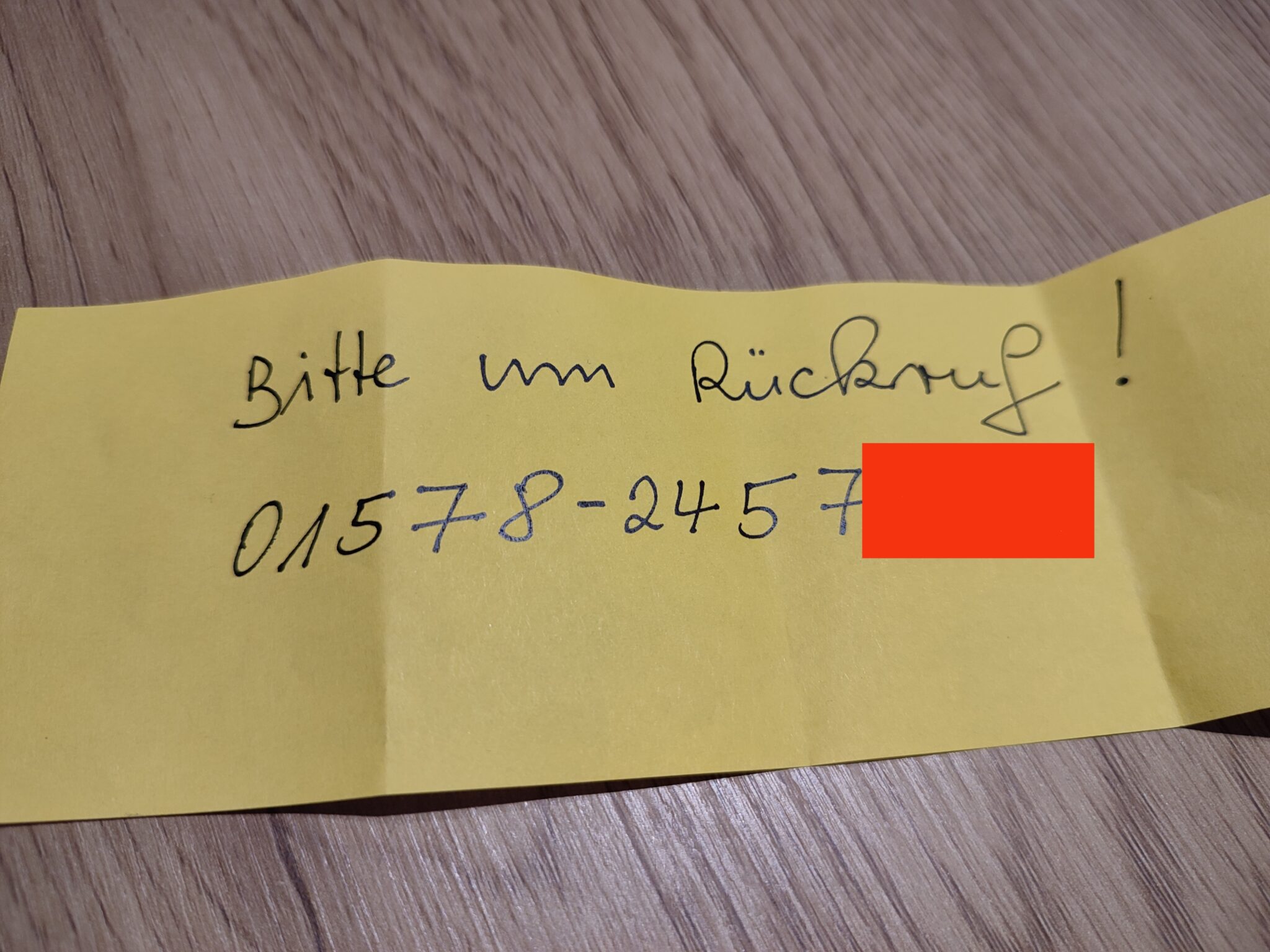 Bitte um Rückruf Daniel Südhof